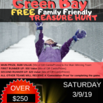 Free Family Friendly Treasure Hunt in Green Bay on Saturday 3/9/19