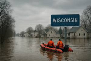 Spring Storms Bring Evacuations from Flooding in Wisconsin